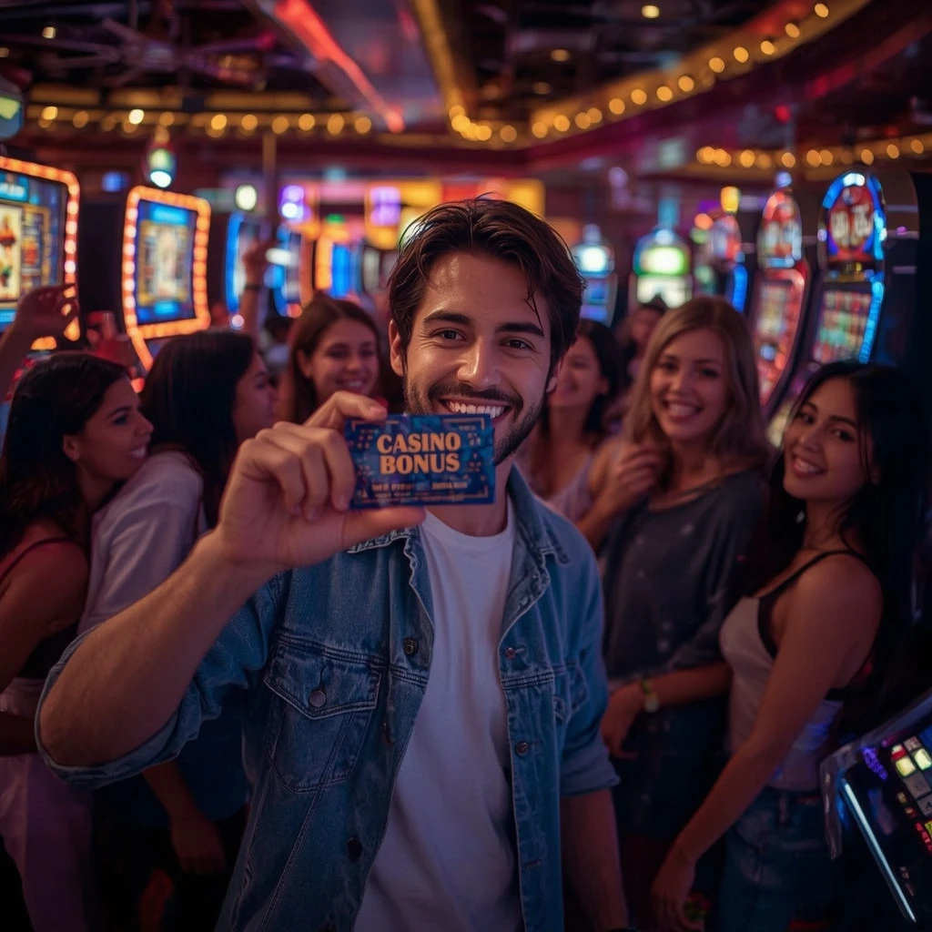 persona con un bono del casino SCRATCHMANIA CASINO